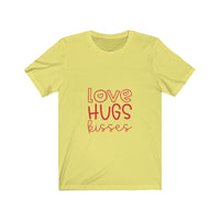 Love Hugs Kisses Short Sleeve Tee