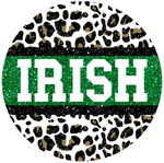 Irish Sign, Leopard Sign, St. Patrick's Day Sign, Wiinter Signs, Metal Round Wreath, Wreath Center, Craft Embellishments