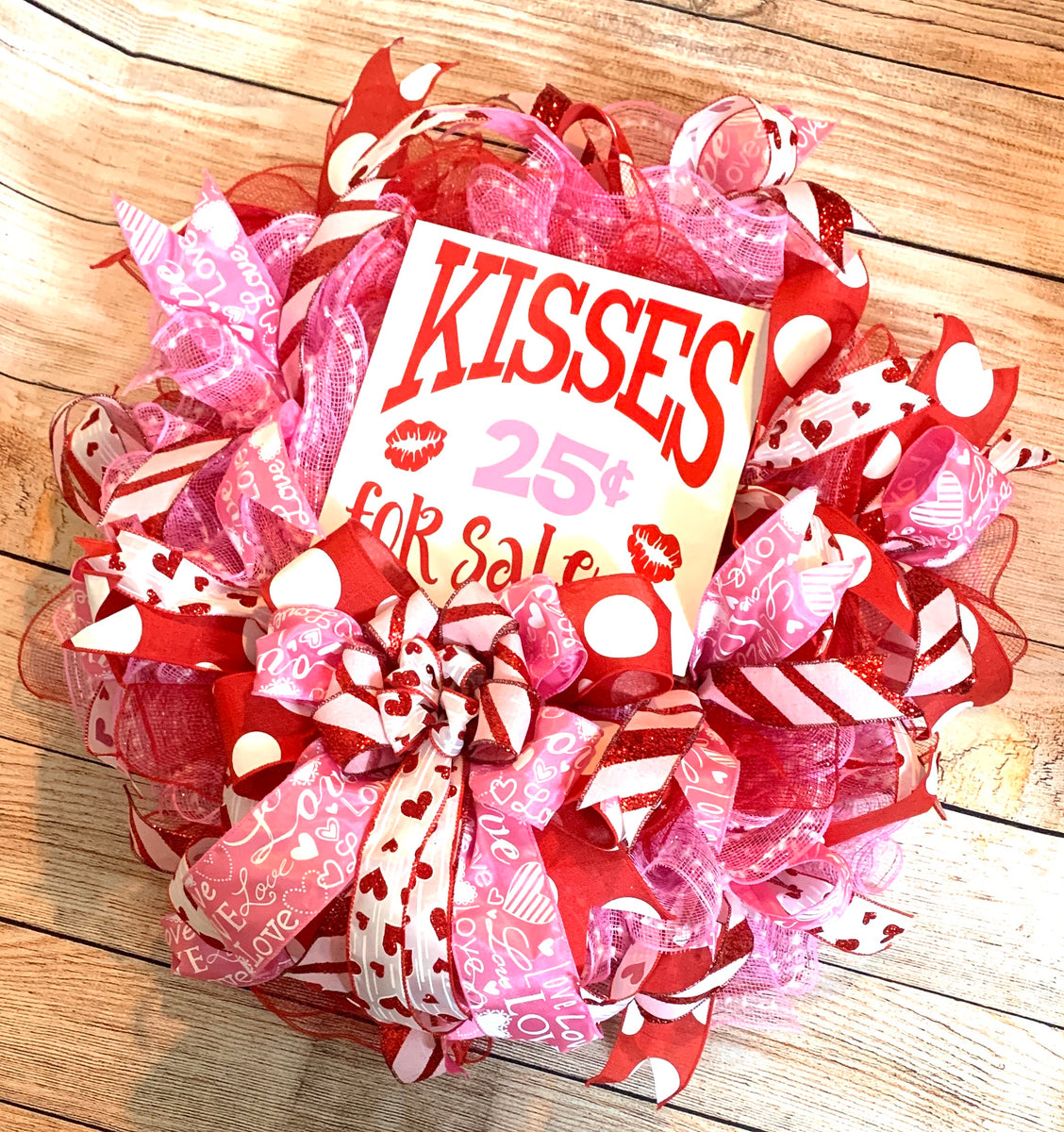 Valentines Wreath ~ Double Heart Wreath – Krazy Mazie Kreations