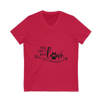 You Can't Buy Love but You Can Rescue It Short Sleeve V-Neck Tee