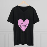 Love with Heart Lightweight V-Neck Tee
