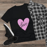 Love with Heart Lightweight V-Neck Tee