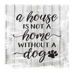 A house is not a home without a dog Sign, Dog Sign, Metal Wreath Sign, Wreath Center, Craft Embellishment