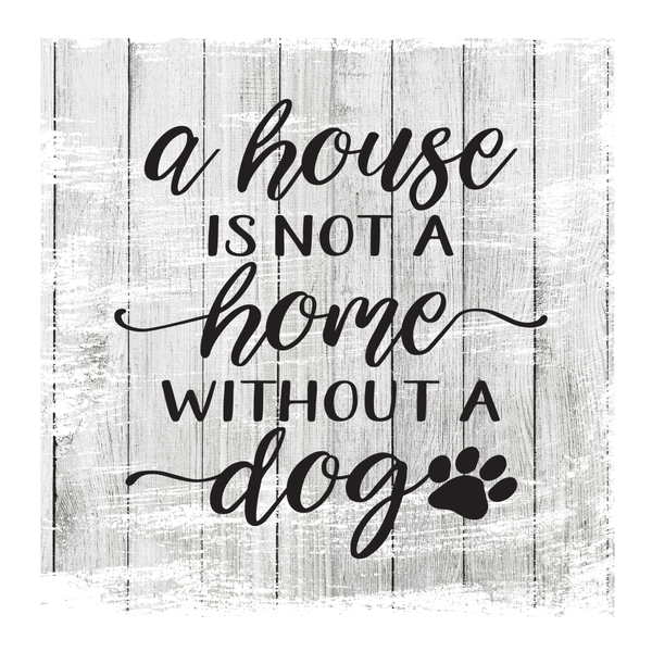 A house is not a home without a dog Sign, Dog Sign, Metal Wreath Sign, Wreath Center, Craft Embellishment