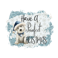 Have a PAWFECT Christmas Sign, Christmas Dog Sign, Christmas Pet Sign, Metal Wreath Sign, Craft Embellishment