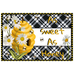 As Sweet As Honey Sign, Bee Sign, Honeycomb Sign, Spring/Summer Signs, Everyday Sign, Signs, Metal Wreath Sign, Wreath Center, Craft Embellishment