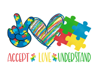 Autism Awareness Sign, Accept Love Understand Sign, Puzzle Piece Sign, Awareness Sign, Everyday Sign, Metal Wreath Sign
