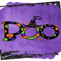 Boo Sign, Witch Signs, Halloween Sign, Metal Wreath Sign, Craft Embellishment