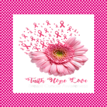 Breast Cancer Sign, Faith Hope Love Sign, Cancer Awareness Sign, Fall Sign, Metal Wreath Sign, Craft Embellishment