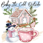 Baby It's Cold Outside Sign, Winter Sign, Christmas Decor, Snowman Metal Wreath Signs, Craft Embellishments