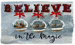 Believe in the Magic Sign, Christmas Sign, Holiday Decor, Metal Wreath Sign, Craft Embellishments