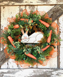 Bunny Wreath, Easter Wreath, Easter Bunny Wreath, Wreath, Easter Decor, Bunny Decor, Krazy Mazie Kreations