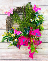Butterfly Grapevine Wreath, Summer Wreath, Everyday Wreath, Floral Decor, Wreath