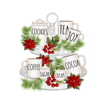 Christmas Sign, Christmas and Holly Sign, Holiday Decor, Metal Wreath Signs, Home Decor, Craft Embellishment