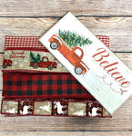 Rustic Truck Sign & Ribbon Kit, Rustic Kit, Christmas Kit, Christmas Truck Kit, Rustic Truck Kit, Krazy Mazie Kreations