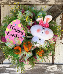Easter Bunny Wreath, Wreath, Easter Wreath, Bunny Wreath, Spring Wreath, Krazy Mazie Kreations