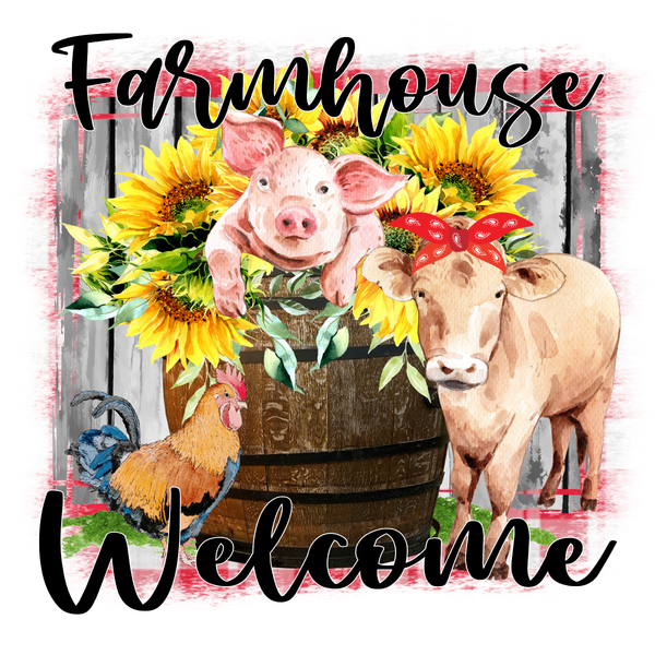 Farmhouse Welcome Sign, Farmhouse Signs, Everyday Sign, Signs, Metal Wreath Sign, Craft Embellishment