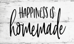 Happiness is Homemade Sign, Farmhouse Signs, Everyday Sign, Signs, Metal Wreath Sign