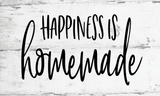 Happiness is Homemade Sign, Farmhouse Signs, Everyday Sign, Signs, Metal Wreath Sign