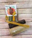 Happy Fall Wreath Kit, Fall Wreath Kit, Leopard Pumpkin Wreath Kit, Wreath Kit