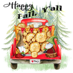Happy Fall Y'all Sign, Fall Sign, Red Truck Sign, Gnome Signs, Metal Wreath Sign, Craft Embellishments