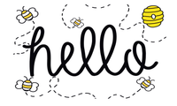 Hello Sign, Bee Signs, Everyday Sign, Signs, Metal Wreath Sign, Craft Embellishment