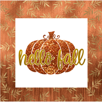 Hello Fall Sign, Fall Leaves Sign, Pumpkin Sign, Metal Wreath Signs, Craft Embellishments