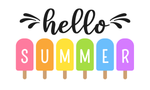 Hello Summer Sign, Popsicle Signs, Everyday Sign, Signs, Metal Wreath Sign
