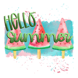 Hello Summer Sign, Watermelon Signs, Everyday Sign, Signs, Metal Wreath Sign, Craft Embellishment