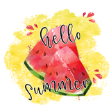 Hello Summer Sign, Watermelon Signs, Everyday Sign, Signs, Metal Wreath Sign