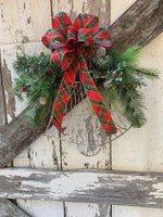 Christmas Door Hanger, Christmas Bell Decor, Door Hanger, Christmas Wreath, Holiday Wreath, Krazy Mazie Kreations