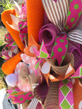 Spring Wreath, Carrot Decor, Bunny Wreath, Front Door Decor, Easter Wreath, Krazy Mazie Kreations