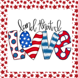 Land That I Love Sign, Patriotic Signs, Stars Sign, Wood Sign, Red White Blue Sign, Metal Wreath Sign, Craft Embellishment