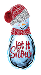 Let it Snow Sign, Snowman Sign, Metal Wreath Signs, Craft Embellishment
