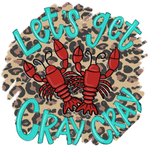 Lets Get Cray Cray Sign, Lobster Sign, Everyday Sign, Year Round Sign, Signs, Round Metal Wreath Sign, Craft Embellishment