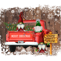 Merry Christmas Gnome Family Sign, Christmas Gnome Sign, Christmas Truck Sign, Home Sweet Home Signs, Metal Wreath Sign, Craft Embellishment