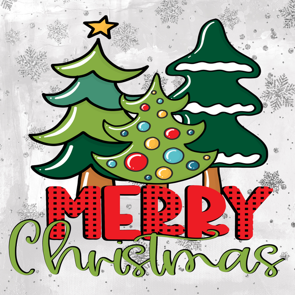 Christmas Sign, Christmas Tree Sign, Merry Christmas Sign, Metal Wreath Sign, Craft Embellishment