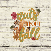 Fall Sign, Nuts about Fall Sign, Squirrel Sign, Fall Decor, Metal Wreath Sign, Wreath Center, Craft Embellishment