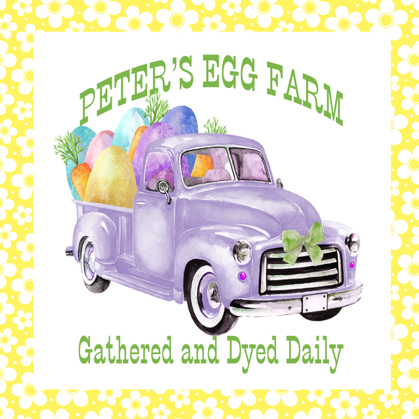 Peter's Egg Farm Sign, Easter Egg Sign, Purple Truck Sign, Happy Easter Signs, Front Door Wreath Sign, Metal Wreath Sign