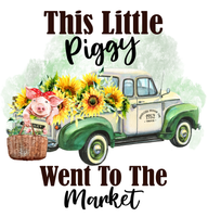 This Little Piggy Went To Market Sign, Farmhouse Signs, Everyday Sign, Signs, Metal Wreath Sign