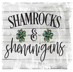 Shamrock and Shenanigans Sign, Irish Sign, Signs,  Metal Wreath Sign, St. Patrick's Day Sign, Craft Embellishment