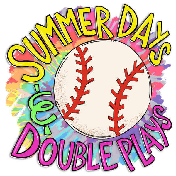 Summer Days and Double Plays Sign, Baseball Sign, Sports Sign, Signs, Round Metal Wreath Sign, Craft Embellishment