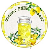 Summer Sweet Summer Sign, Lemons Sign, Lemonade Sign, Year Round Sign, Round Metal Round Wreath Sign, Craft Embellishment