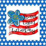Sweet Land of Liberty Sign, USA Signs, Patriotic Signs, Patriotic Flag Sign, Metal Wreath Sign