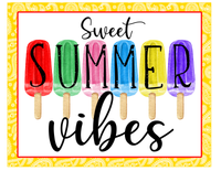 Sweet Summer Vibes Sign, Popsicle Signs, Everyday Summer Sign, Signs, Metal Wreath Sign