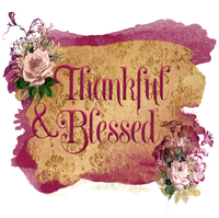 Thankful and Blessed Sign, Floral Sign, Fall Sign, Metal Wreath Sign, Craft Embellishment
