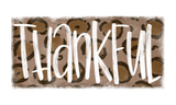 Thankful Sign, Leopard Sign, Everyday Sign, Metal Wreath Sign, Wreath Centers, Craft Embellishment