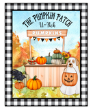 The Pumpkin Patch Sign, Fall Pumpkin Sign, Metal Wreath Sign, Craft Embellishment