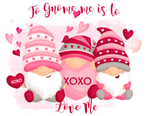To Gnome Is To Love Me Sign, Valentines Sign, Gnome Sign, Farmhouse Sign, Metal Wreath Sign, Valentine's Sign, Wreath Sign, Craft Embellishment