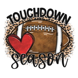 Touchdown Season Sign, Football Sign, Square Metal Wreath Sign, Fall Sign, Craft Embellishment